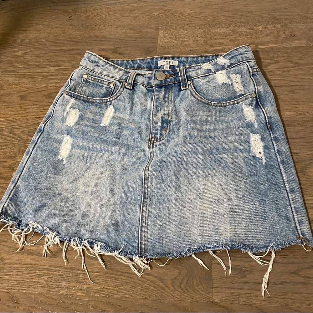 Tobi Coldwater Canyon Denim Miniskirt - Picture 3 of 7